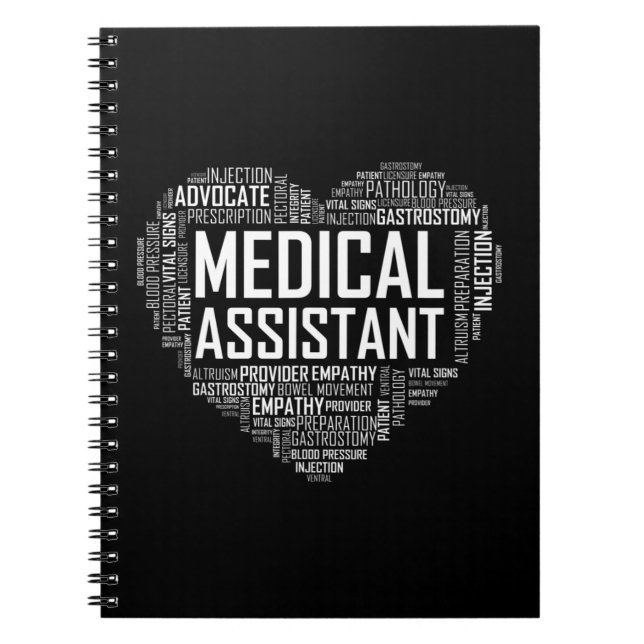Caderno Espiral Assistente Médico do MÃE Clini de Presente de Amor (Frente)