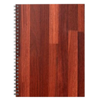Caderno Espiral Assoalho de madeira avermelhado escuro de Jarrah