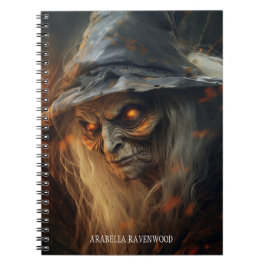 Caderno Espiral Assustador, Assustador Gótico, Horror de Halloween