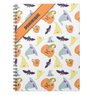 Caderno Espiral Assustador de Halloween