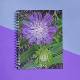 Caderno Espiral Aster Floral de Purple Stoke