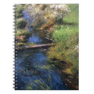 Caderno Espiral Asters selvagens de Dennis Miller Bunker