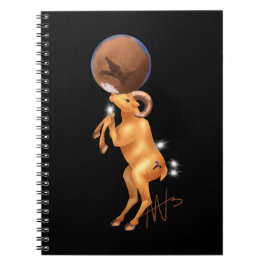 Caderno Espiral Astro Aries Mars Zodiac