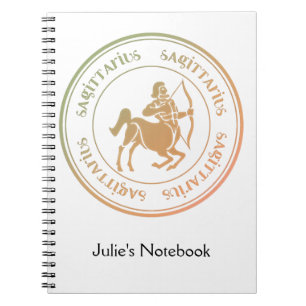 Caderno Espiral Astrologia Sagitário Zodiac d1 Notebook 1