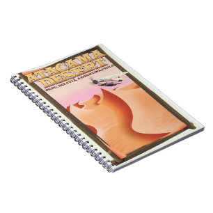 Caderno Espiral Atacama Desert Adventure poster de viagens.