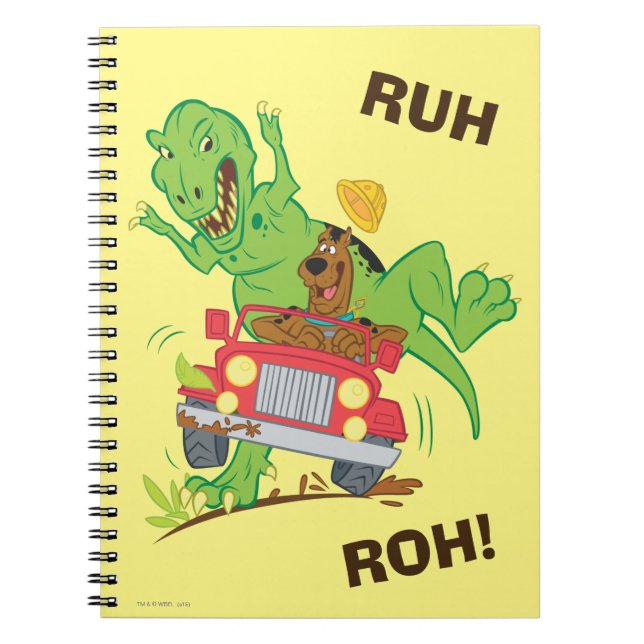 Caderno Espiral Ataque T-Rex Scooby-Doo (Frente)