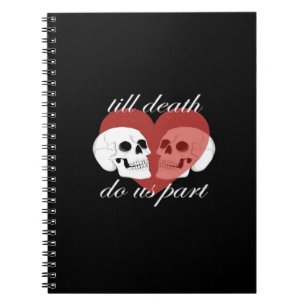 Caderno Espiral Até a morte nos fazer uma citação crônica