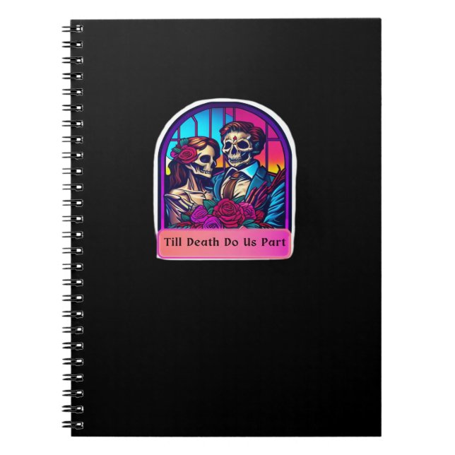 Caderno Espiral Até que a morte nos deixe clássicos (Frente)