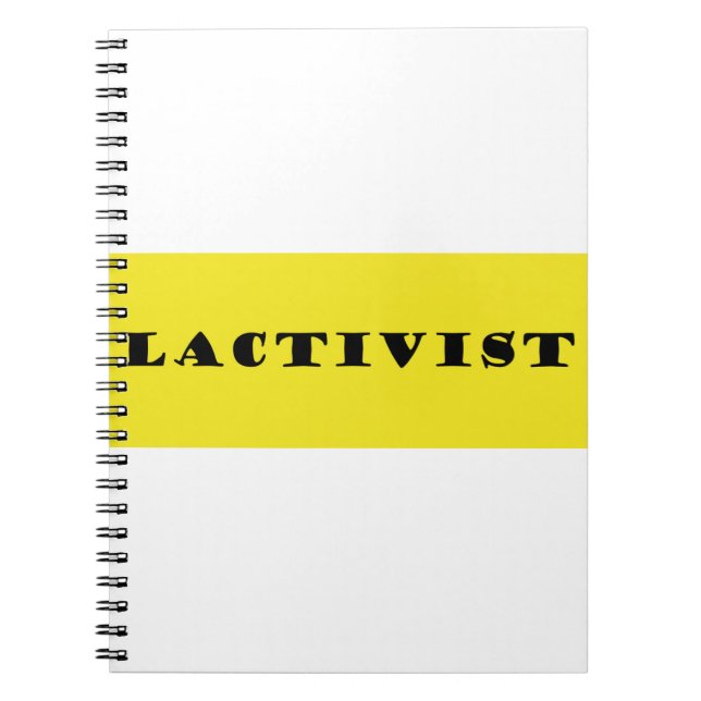 Caderno Espiral Ativista da lactação (Frente)
