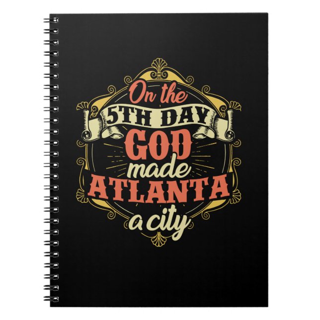 Caderno Espiral Atlanta Cidade Geórgia (Frente)