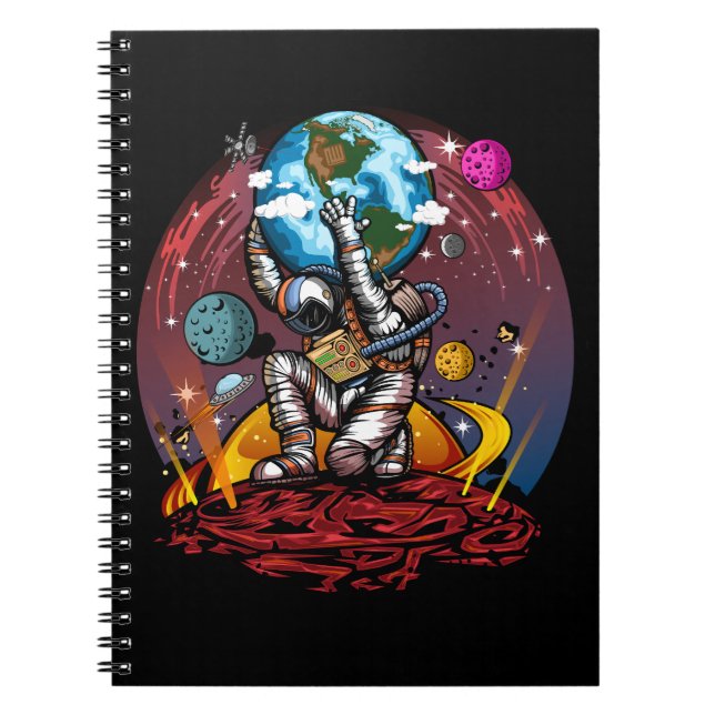 Caderno Espiral Atlas Space Man (Frente)