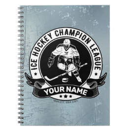 Caderno Espiral Atleta Personalizado Da Equipe De Rink De Gelo Do 