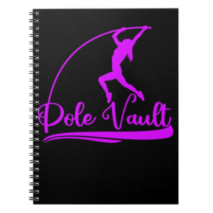 Caderno Espiral Atleta Pole Vaulting Girl Pole Vault