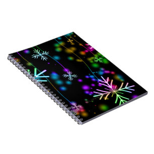 Caderno Espiral atmosfera festiva e animada de Natal do SlipperyJo