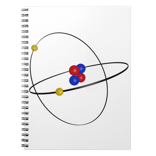 Caderno Espiral Átomo de hélio (Frente)