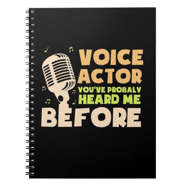 Caderno Espiral Ator de Voz (Frente)
