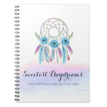 Atrápasueños Aquarela Plumas Rústico Boho Chic