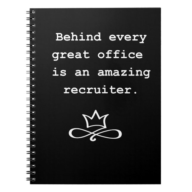 Caderno Espiral Atrás de cada excelente é incrível (Frente)