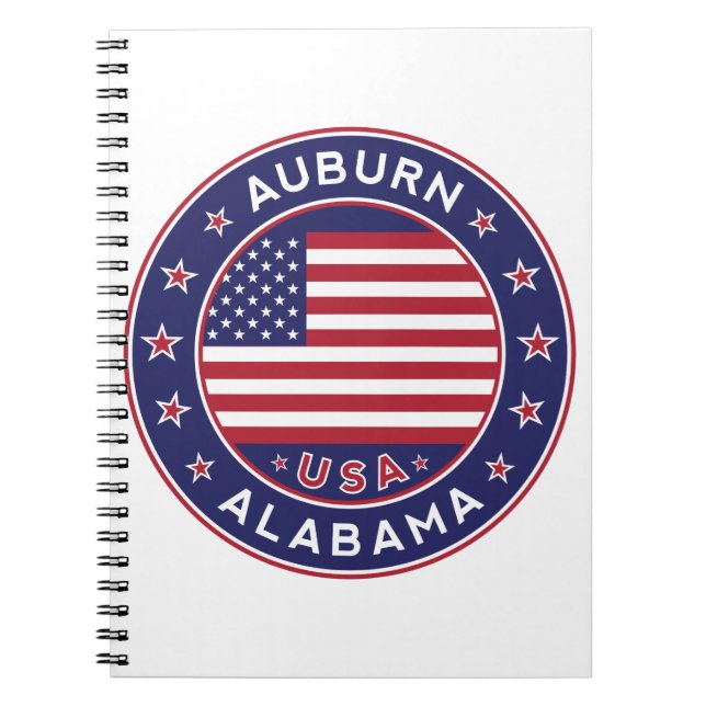 Caderno Espiral Auburn, Alabama (Frente)