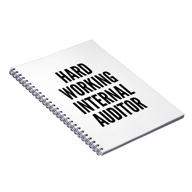 Caderno Espiral Auditor interno do trabalho do duro (Lado Direito)