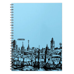 Caderno Espiral Augsburgo capital alemã da Suábia