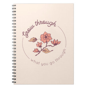 Caderno Espiral Aumente através do que você passa