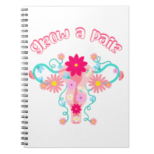 Caderno Espiral Aumente um par - Feministas Responsáveis pelos Dir