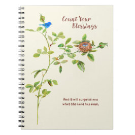 Caderno Espiral Aumentou e a gratitude da estamenha