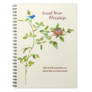 Caderno Espiral Aumentou e a gratitude da estamenha