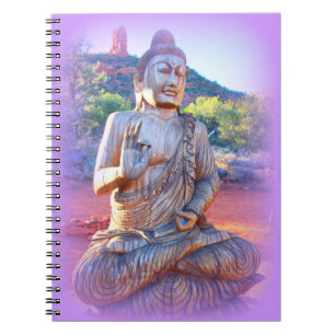 Caderno Espiral aura buddha da lavanda
