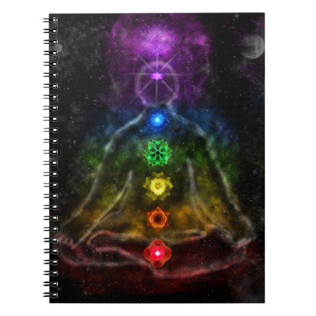 CADERNO ESPIRAL AURA ETHERIC CHAKRA (Frente)