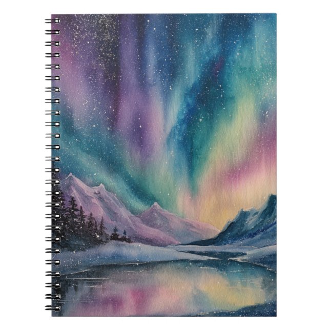 Caderno Espiral Aurora Borealis (Frente)