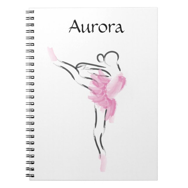 Caderno Espiral Aurora do amor do tutu (Frente)