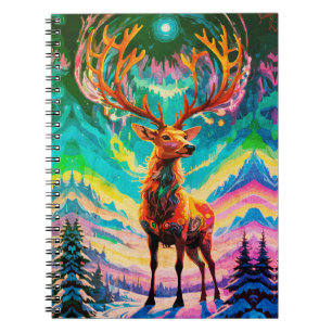 Caderno Espiral Aurora Stag: Magia na Noite