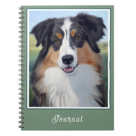 Caderno Espiral Australian Shepherd Portrait -