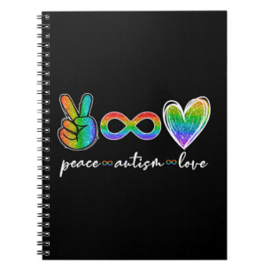 Caderno Espiral Autismo de Paz Autismo Autismo Sensibilização T-