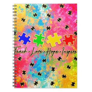 Caderno Espiral Autismo inspirado