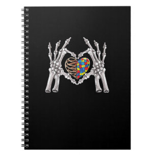 Caderno Espiral Autismo Sensibilização Gótica Autismo Quebra-cabeç