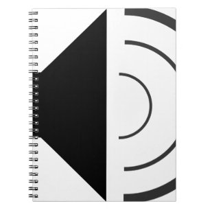 Caderno Espiral Auto-falante de volume para cima