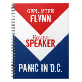 Caderno Espiral Auto-falante do General Mike Flynn do Pânico da Ca