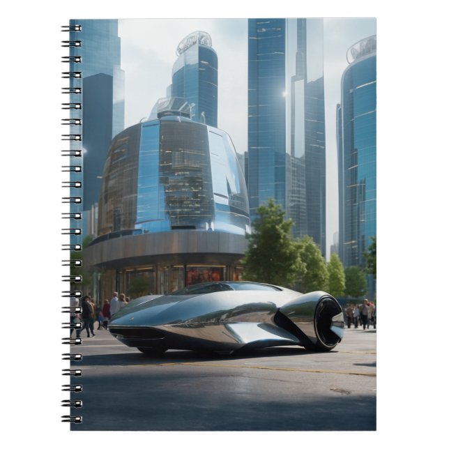 Caderno Espiral Auto Uau! Carro Futuro (Frente)