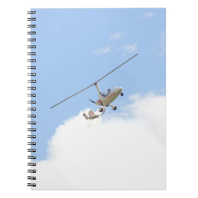Caderno Espiral Autogiro em vôo (Frente)