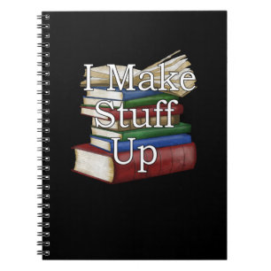 Caderno Espiral Autor Engraçado Escrevendo Escrevo Livros