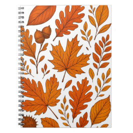 Caderno Espiral Autumn Botanic - Folhas de outono