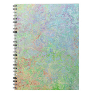 Caderno Espiral Autumn Dawn Neon Pastel Abstrato de Álcool