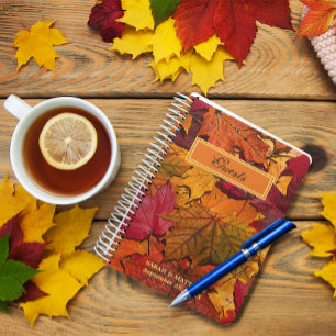 Caderno Espiral Autumn Deixa Guestbook Personalizado