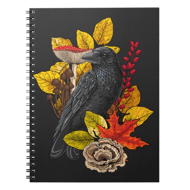 Caderno Espiral Autumn raven 2 (Frente)