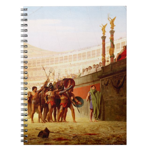 Caderno Espiral Ave Caesar by Jean-Leon Gerome (Frente)