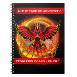 CADERNO ESPIRAL AVE FENIX
