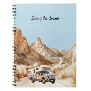 Caderno Espiral Aventura Camper Vivendo o sonho